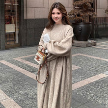 画像をギャラリービューアに読み込む, ノースリーブニットワンピース＆ロング丈カーディガンセットアップ
