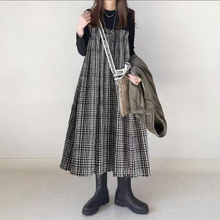 画像をギャラリービューアに読み込む, 配色切替チェック柄カジュアルワンピース
