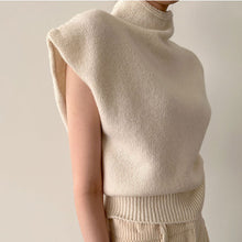 画像をギャラリービューアに読み込む, ハイネックニットフレンチ袖トップス
