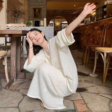 画像をギャラリービューアに読み込む, ケーブルニットカジュアルトップス＆ロングスカートセットアップ
