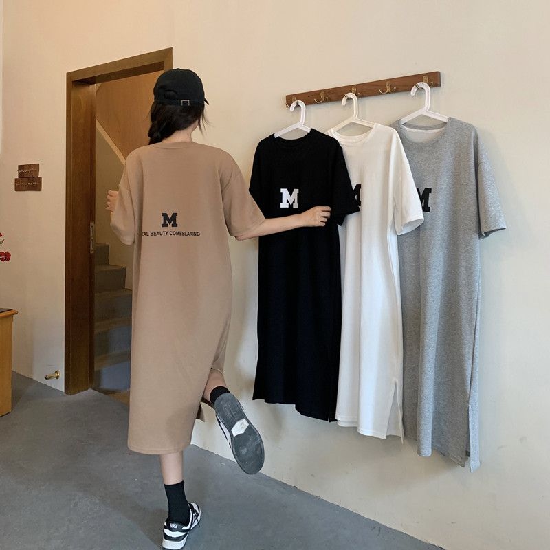 ４カラー選択半袖Tシャツワンピースリゾートコーデワンピースルームウェア