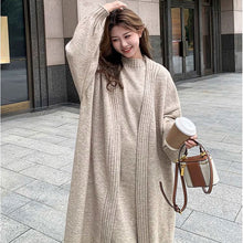 画像をギャラリービューアに読み込む, ノースリーブニットワンピース＆ロング丈カーディガンセットアップ

