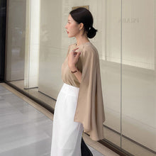 画像をギャラリービューアに読み込む, ケープシャツブラウストップス2スタイル
