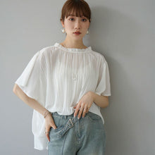 画像をギャラリービューアに読み込む, シースループリーツブラウストップス
