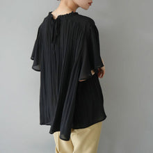 画像をギャラリービューアに読み込む, シースループリーツブラウストップス
