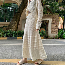 画像をギャラリービューアに読み込む, ニットカーディガン＆ロングスカートセットアップ
