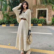 画像をギャラリービューアに読み込む, ニットカーディガン＆ロングスカートセットアップ
