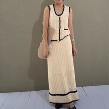 画像をギャラリービューアに読み込む, ニットベストトップス＆ロングスカートセットアップ
