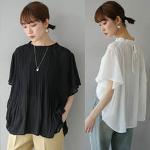 画像をギャラリービューアに読み込む, シースループリーツブラウストップス
