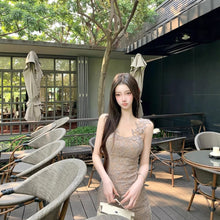 画像をギャラリービューアに読み込む, レディース レース ミニワンピース タイト ベージュ 大人可愛い デート パーティー
