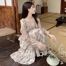 画像をギャラリービューアに読み込む, ショートカーディガン&amp;花柄デートワンピースセットアップ
