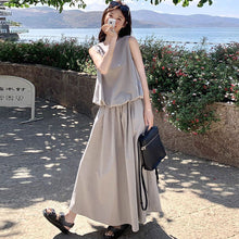 画像をギャラリービューアに読み込む, ノースリーブベストトップス＆ロングスカートセットアップ
