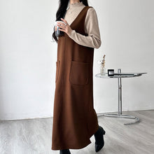 画像をギャラリービューアに読み込む, Ｖネックカジュアルワンピース
