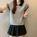 フレア裾薄ニットトップス大人かわいいトップス