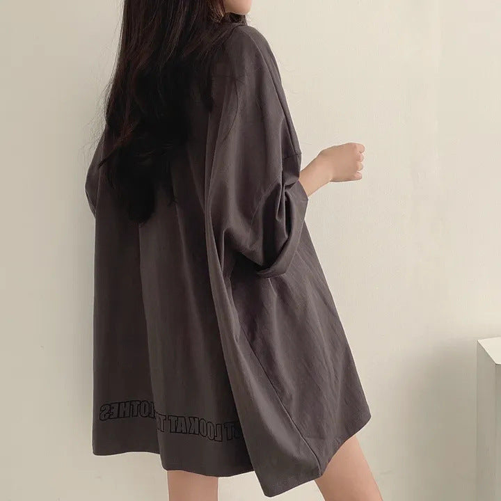アルファペットプリント半袖Tシャツトップス