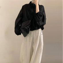 画像をギャラリービューアに読み込む, 黒日焼け止めアウター＆カジュアルパンツセットアップ
