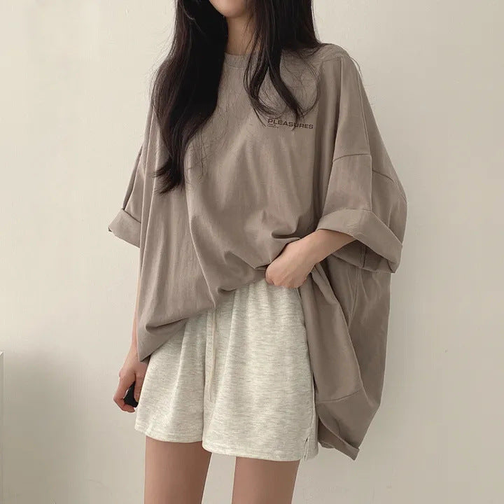 アルファペットプリント半袖Tシャツトップス