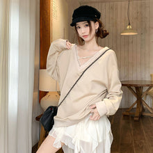 画像をギャラリービューアに読み込む, 後ろリボンレース切替スウェットトップス
