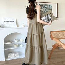 画像をギャラリービューアに読み込む, キャミワンピース調節可能ケーキワンピースカジュアルワンピース
