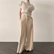 画像をギャラリービューアに読み込む, ハイネックニットフレンチ袖トップス
