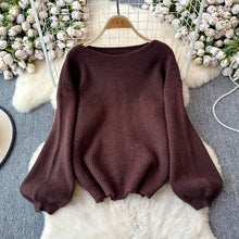 画像をギャラリービューアに読み込む, パフスリーブニットセーター＆ロングスカートセットアップ
