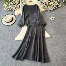 画像をギャラリービューアに読み込む, パフスリーブニットセーター＆ロングスカートセットアップ
