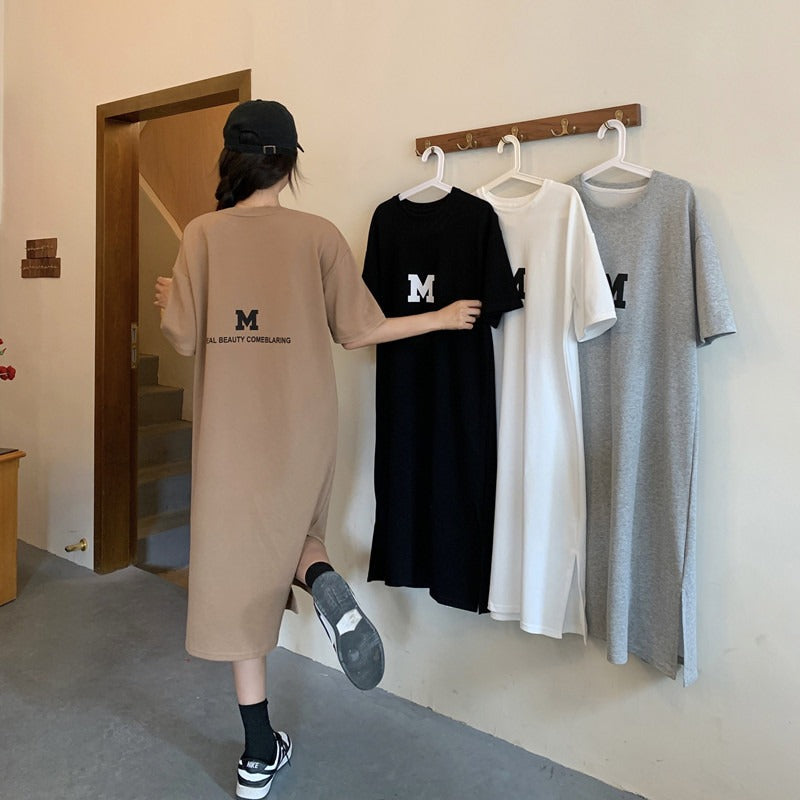 シンプルコーデTシャツワンピースカジュアルワンピース