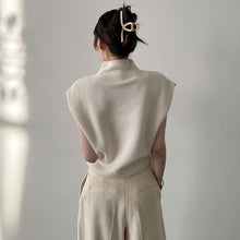 画像をギャラリービューアに読み込む, ハイネックニットフレンチ袖トップス
