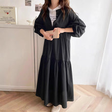 画像をギャラリービューアに読み込む, 無地カジュアルワンピース
