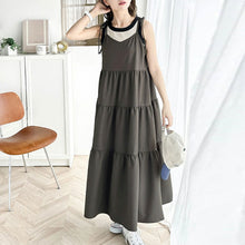 画像をギャラリービューアに読み込む, キャミワンピース調節可能ケーキワンピースカジュアルワンピース
