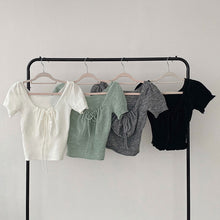 画像をギャラリービューアに読み込む, スクエアカラーニットトップス
