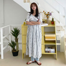 画像をギャラリービューアに読み込む, エスニック花柄2スタイルカジュアルワンピースカーディガン
