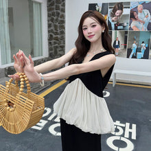 画像をギャラリービューアに読み込む, シフォン切替Vネックベスト＆Hラインスカートセットアップ
