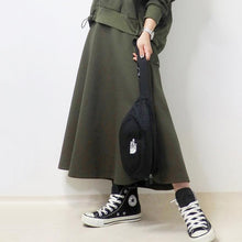 画像をギャラリービューアに読み込む, フード付き切替パーカー&amp;Aラインスカートセットアップ
