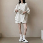 シンプルコーデTシャツ＆ショートパンツセットアップ