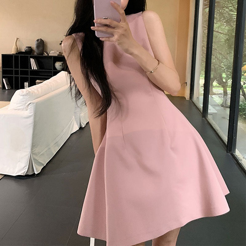 ノースリーブデートワンピース