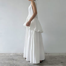 画像をギャラリービューアに読み込む, 重ね風ノースリーブワンピースカジュアルワンピース

