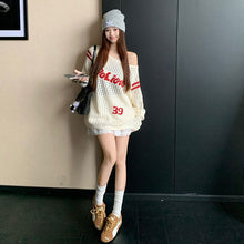 画像をギャラリービューアに読み込む, ケーブルニット透かし彫りトップス
