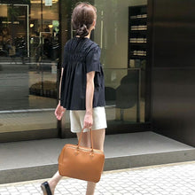 画像をギャラリービューアに読み込む, プリーツ半袖シャツトップス
