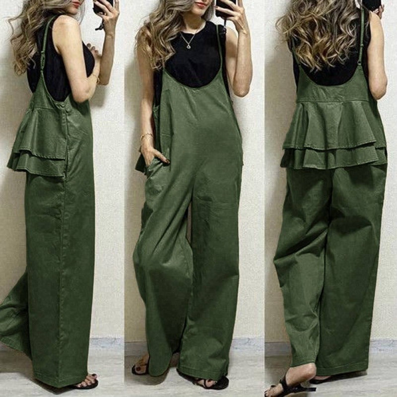 後ろフレア裾オールインワン（トップスなし）