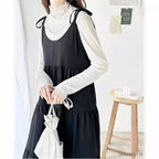 キャミワンピース調節可能ケーキワンピースカジュアルワンピース