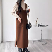 画像をギャラリービューアに読み込む, Ｖネックカジュアルワンピース
