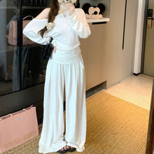 画像をギャラリービューアに読み込む, 無地ショルダーＴシャツ＆カジュアルパンツセットアップ
