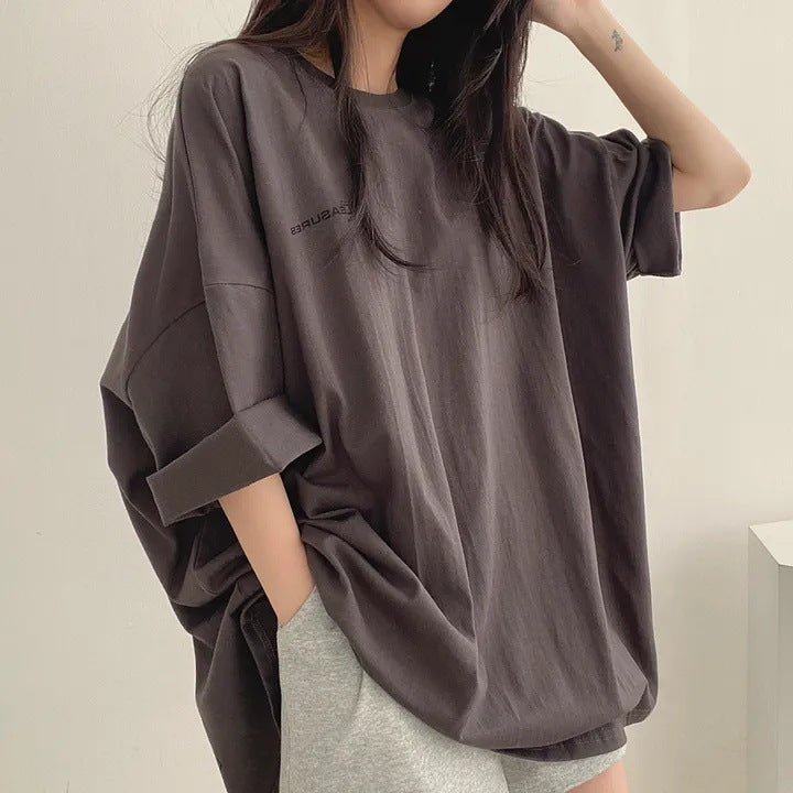 アルファペットプリント半袖Tシャツトップス