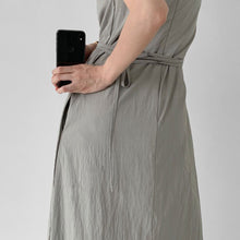 画像をギャラリービューアに読み込む, ラップワンピースカシュクールデザインノースリーブワンピース
