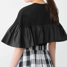 画像をギャラリービューアに読み込む, フリル裾無地Tシャツトップス
