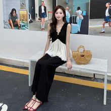 画像をギャラリービューアに読み込む, シフォン切替Vネックベスト＆Hラインスカートセットアップ
