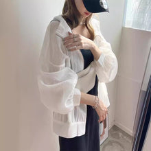 画像をギャラリービューアに読み込む, フード付き日焼け止めアウター
