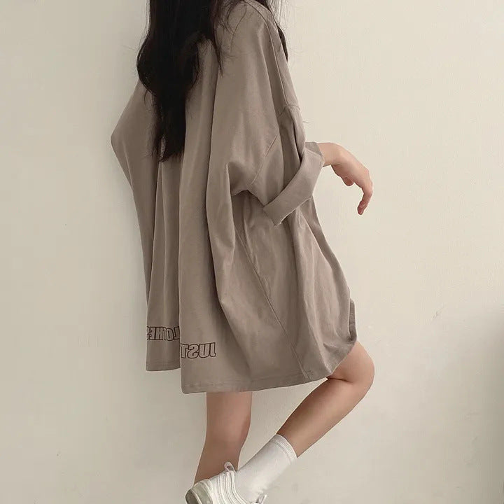 アルファペットプリント半袖Tシャツトップス