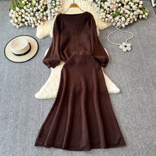 画像をギャラリービューアに読み込む, パフスリーブニットセーター＆ロングスカートセットアップ
